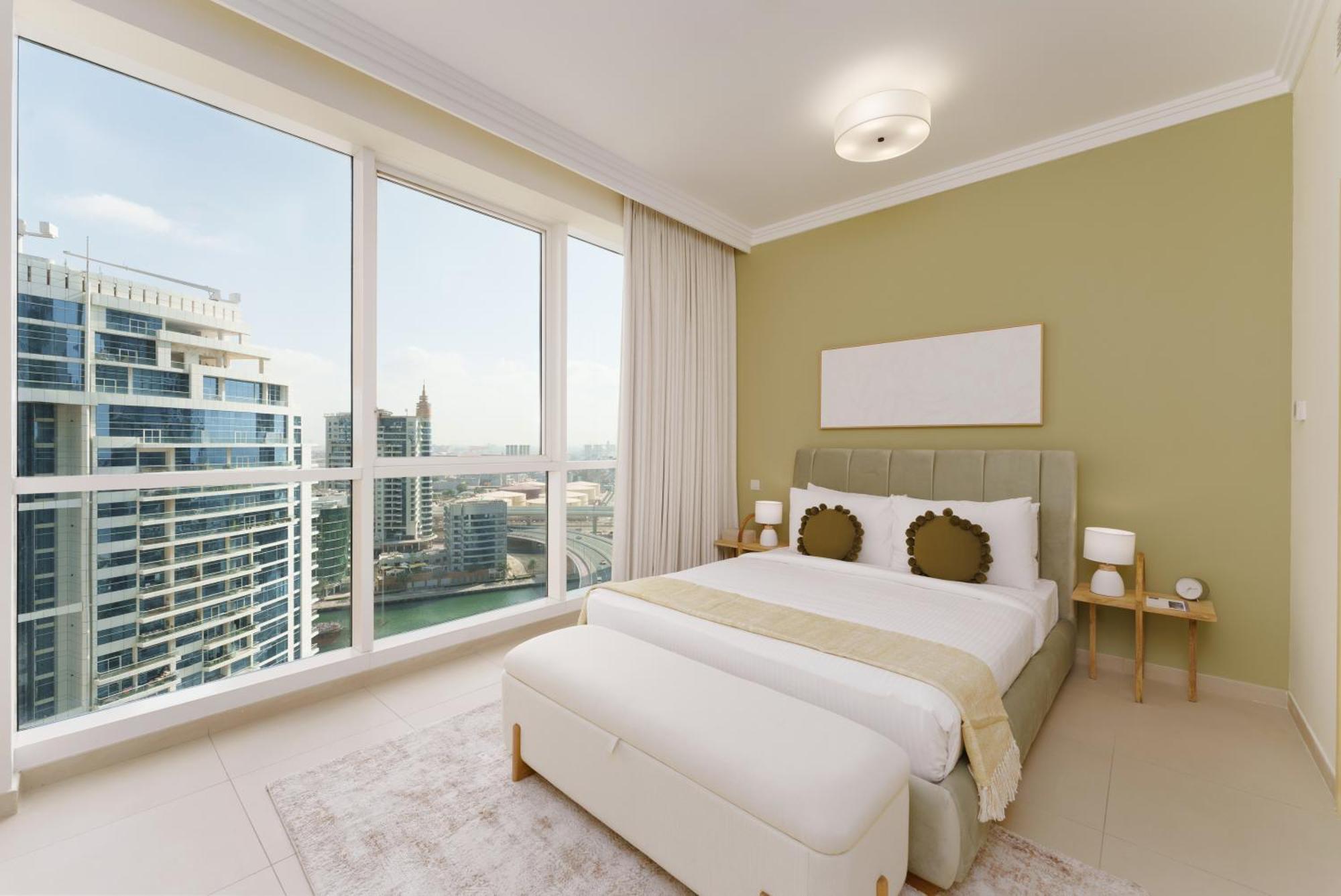 شقة Maison Privee - Stunning Jbr Retreat W/ Partial Sea & Marina Views *